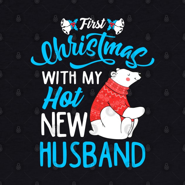 First Christmas With My Hot New Wife/Husband Matching Christmas Sweatshirts by KsuAnn